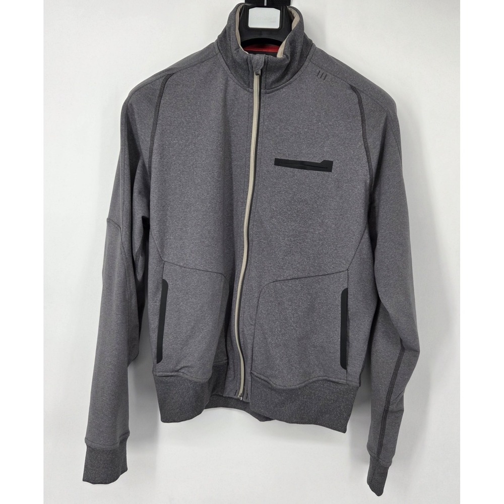 Lululemon Men's Training Jacket Full-Zip Heathered Dark Slate Gray M4129S Medium